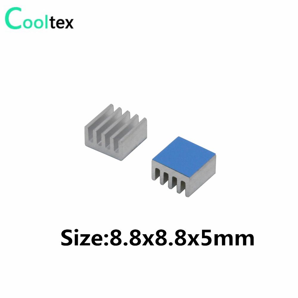 Tản Nhiệt Nhôm Tản Nhiệt Tản Nhiệt Làm Mát Cho Điện Tử IC 3D Máy In Raspberry PI Với Băng Dẫn Nhiệt
