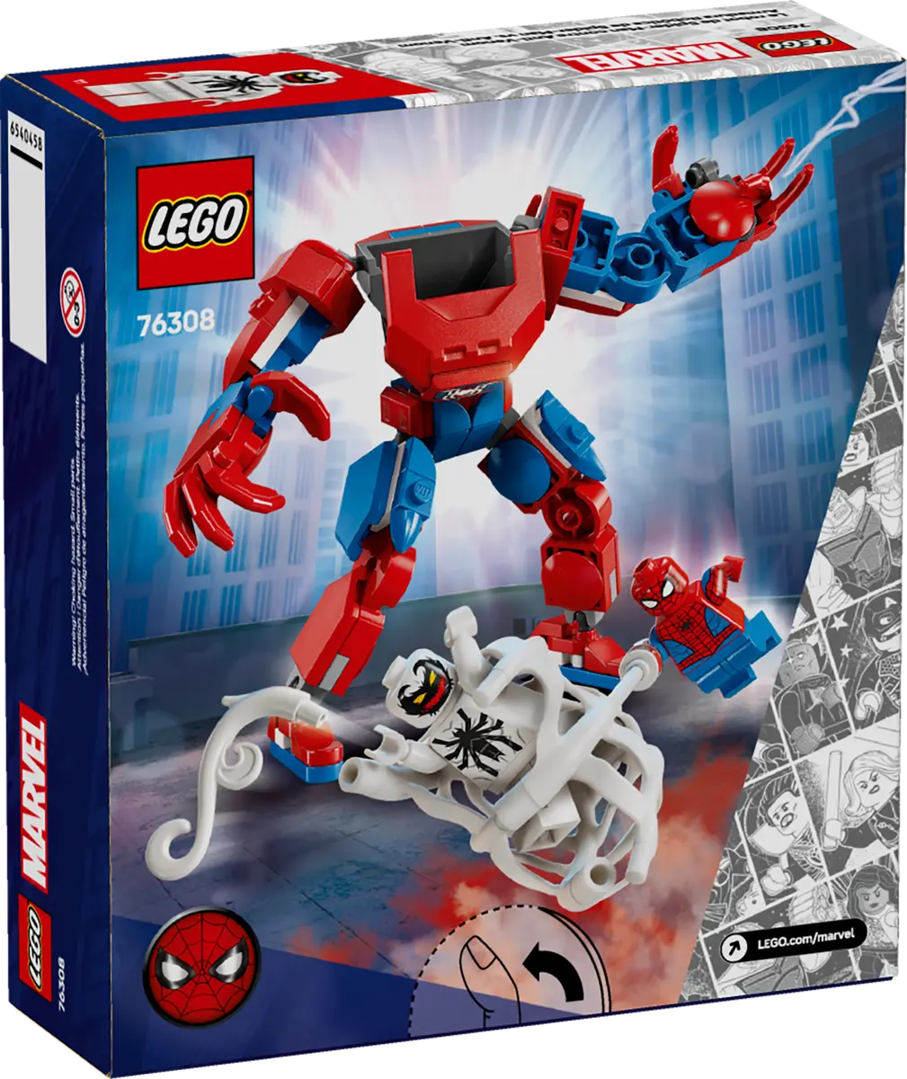 Đồ Chơi Lắp Ráp Robot Người Nhện Đại Chiến Antin-Venom - Spider-Man Mech Vs Anti-Venom - Lego Superheroes 76308 (107 Mảnh Ghép)