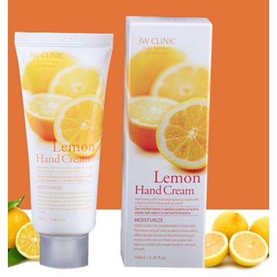 Kem Dưỡng Da Tay Hương Chanh 3w Clinic Lemon Hand Cream 100ml