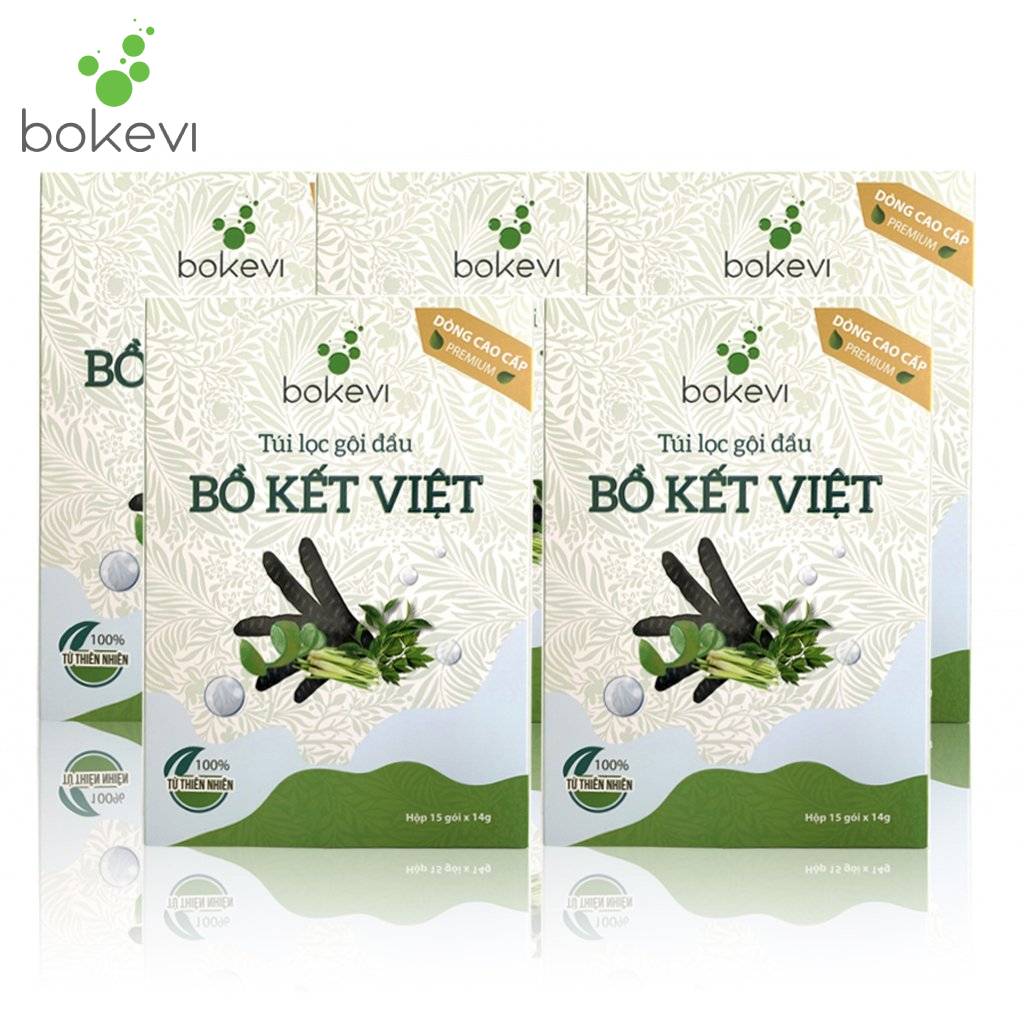 COMBO 5 Túi lọc gội đầu Bồ Kết Việt - Dòng cao cấp