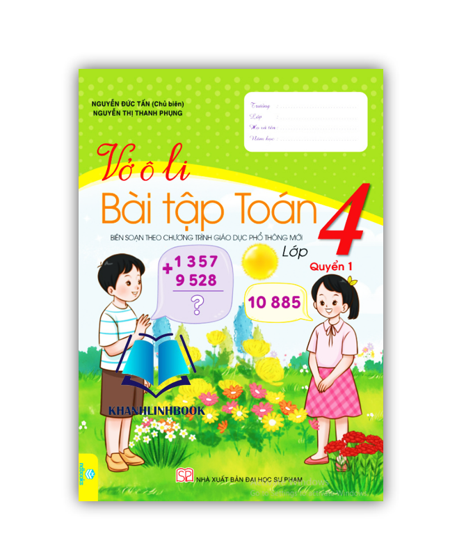 Sách - Combo Vở Ô Li Bài Tập Toán 4 - tập 1 + 2 (Biên Soạn theo CT GDPT mới)