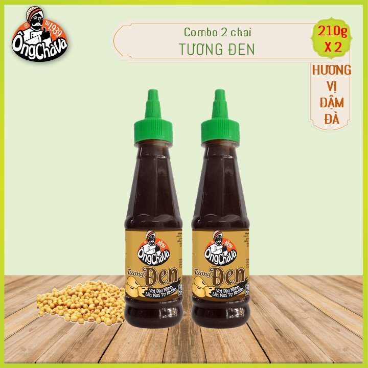 Combo 02 Chai Tương Đen Ông Chà Và 210g