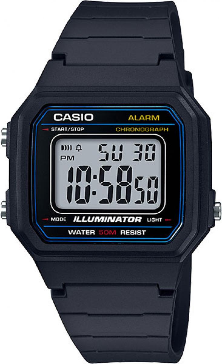 Đồng Hồ Nam Casio W-217H-1AVDF Dây Nhựa - Chống Nước 50m - Pin 7 Năm