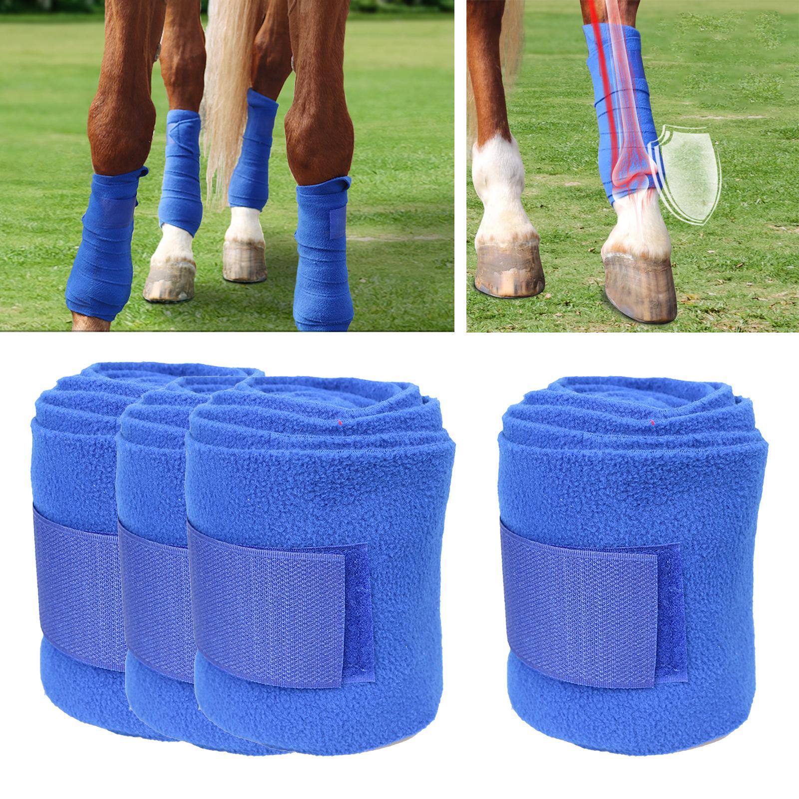4Pcs Horse Leg Wraps Horse Splint Support Equestrian Horse Leg Guards