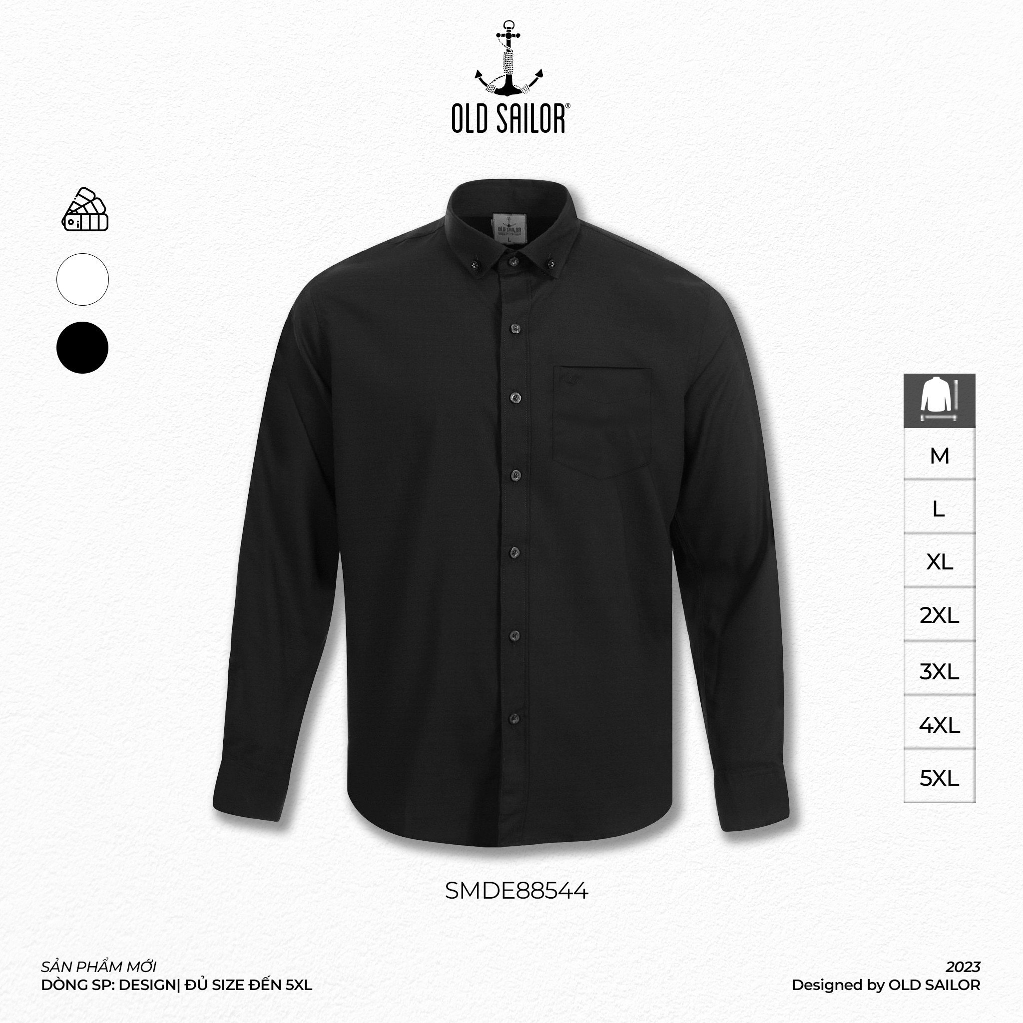 Sơ mi nam vải bamboo Old Sailor - O.S.L PREMIUM BAMBOO LONG SHIRT - 88544 - Big size upto 5XL