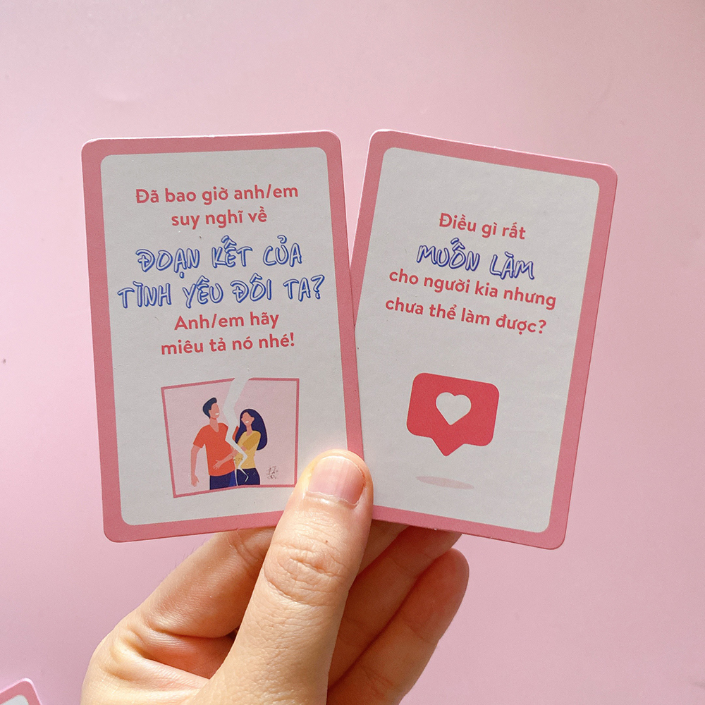Bộ Bài Cặp Đôi Our Memories Kết Nối Và Thấu Hiểu Đối Phương Drinking Game Dành Cho Cặp Đôi Yêu Nhau Hoặc Vợ Chồng