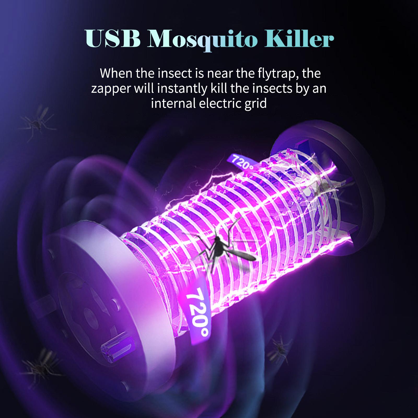 Máy Diệt Muỗi Usb Treo Đèn Bẫy Bọ Zapper