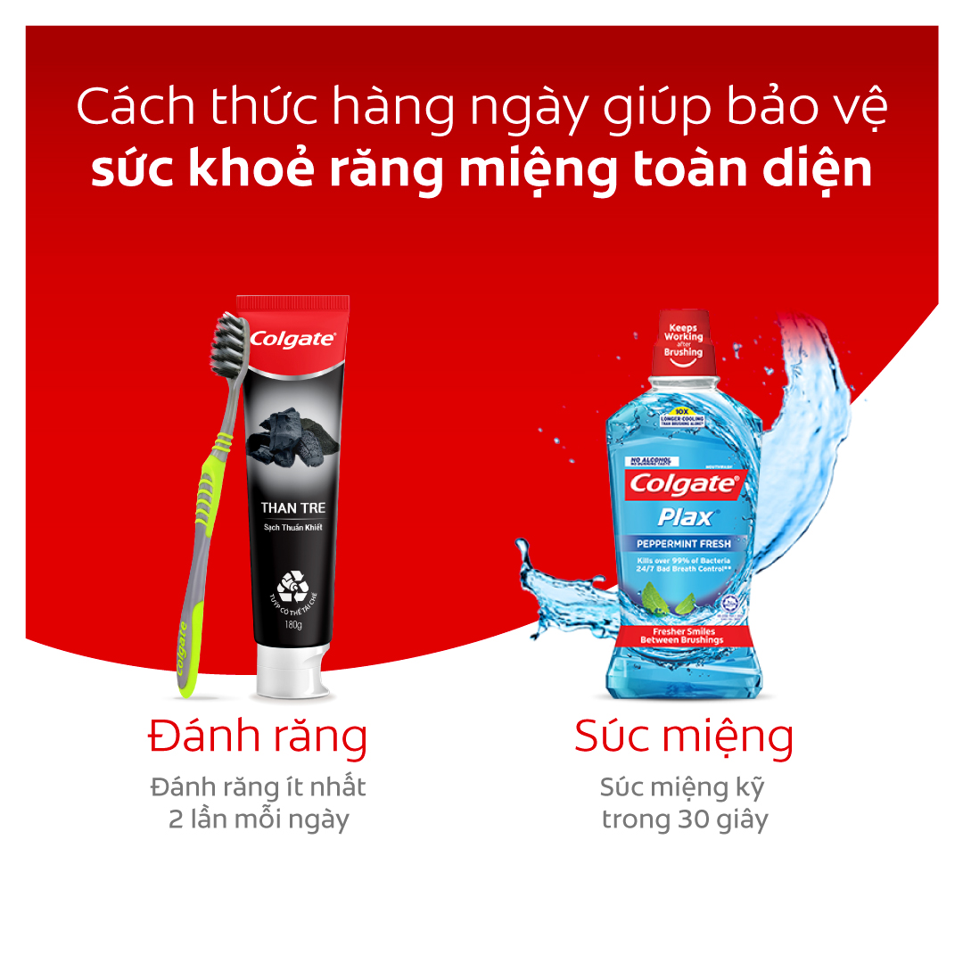 Bộ 3 Bàn chải Colgate Slimsoft Between Charcoal lông chải mềm mảnh xen sợi phủ than hoạt tính