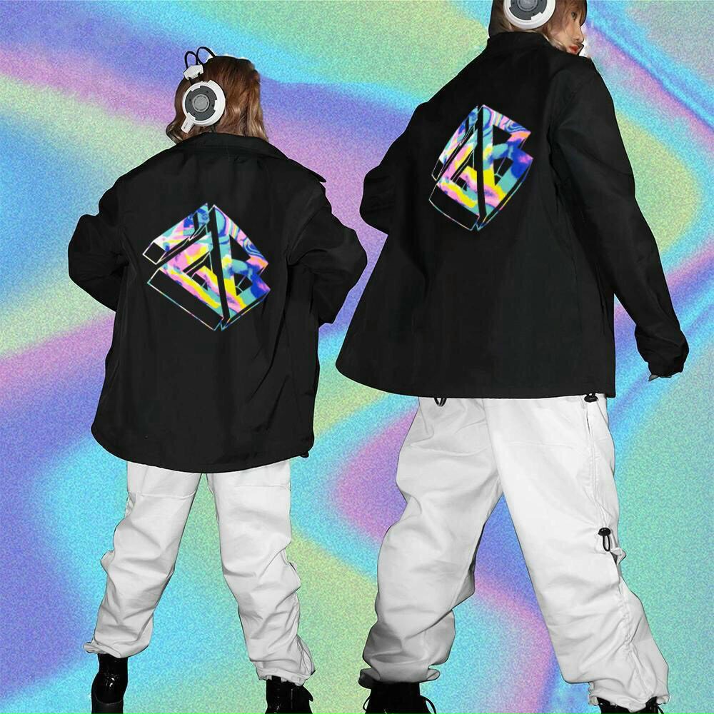 Áo khoác Bomber Jacket Dù Gió 2 Lớp Ký Hiệu - Kiểu Form Rộng Unisex Cặp Nam Nữ