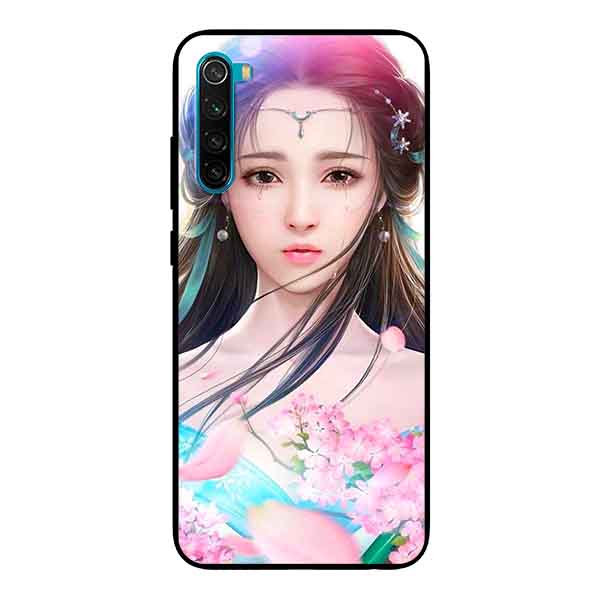 Ốp Lưng in cho Xiaomi Redmi Note 8 Mẫu Cung Nữ Anh Đào - Hàng Chính Hãng