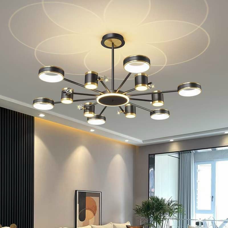 Đèn chùm hiện đại ,Đèn Chùm Treo Trần ,Đèn ốp trần, Đèn Trần Trang Trí Phòng Khách Đèn Treo Trần Nhà E27 Phong Cách Bắc Âu Hiện Đại