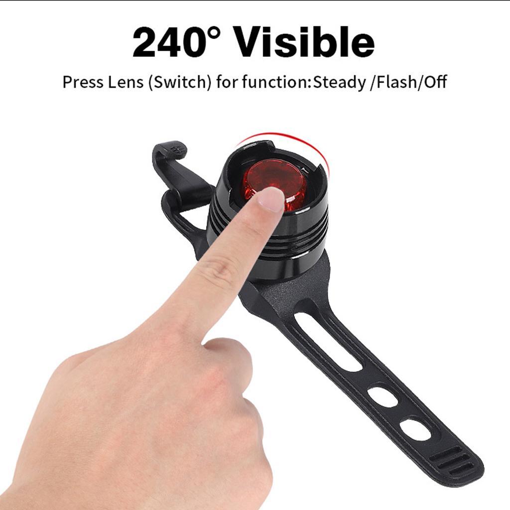3x Bike Cycling Tail Light Waterproof Bicycle Light With 3 Light Modes
