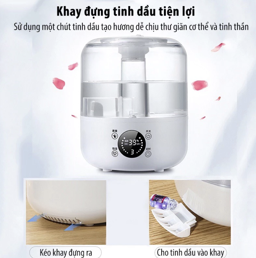 Máy Phun Sương Tạo Độ Ẩm Không Khí Xiaomi Beiwei KLS-08 Dung Tích 3L Lít - Hàng Nhập Khẩu