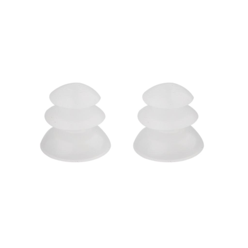 2X Waterproof  In-Ear Earpiece Stereo Swimming for   White