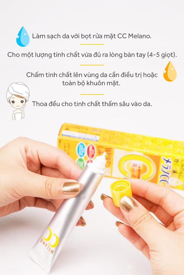 Tinh chất vitamin C tinh khiết dưỡng trắng và mờ thâm CC MELANO - 20ml