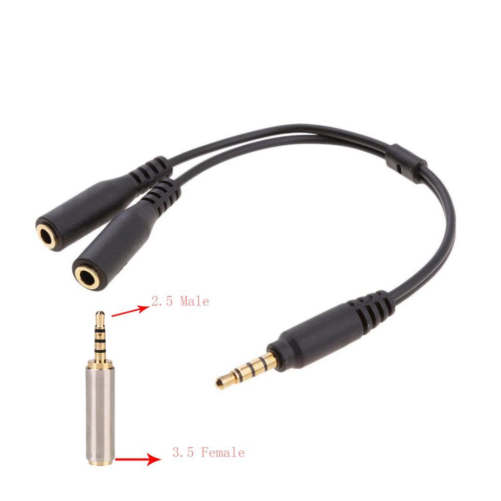 Bộ Chuyển đổi Nam 2,5mm Từ Nam Sang 3,5mm Và Cáp Micrô 3,5mm Và Cáp âm Thanh