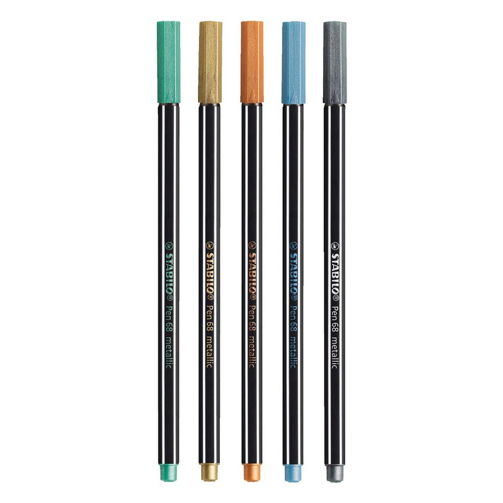 Bộ 5 Bút lông nhũ STABILO Pen 68 metallic (PNM68-C5)