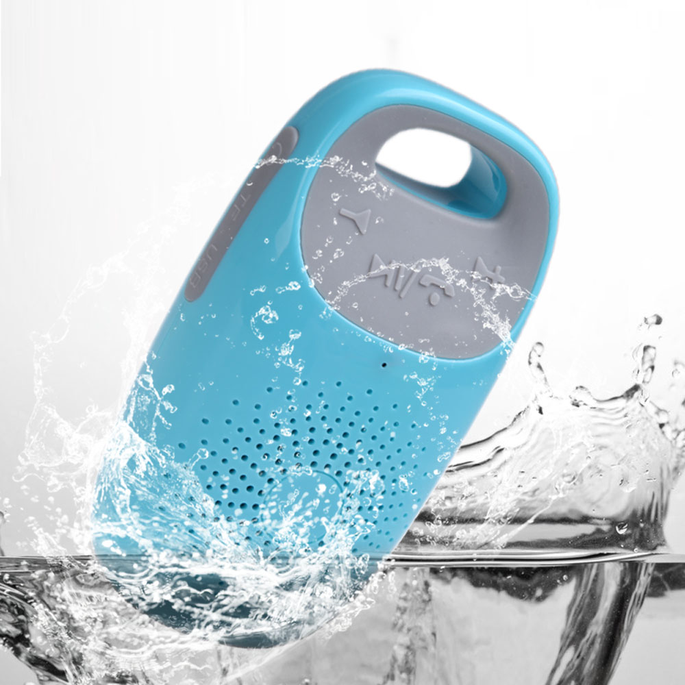 Loa BT Không Dây Chống Thấm Nước Với Mic Khe Cắm Thẻ Nhớ TF 3,5 Mm Cho IPhone IPod