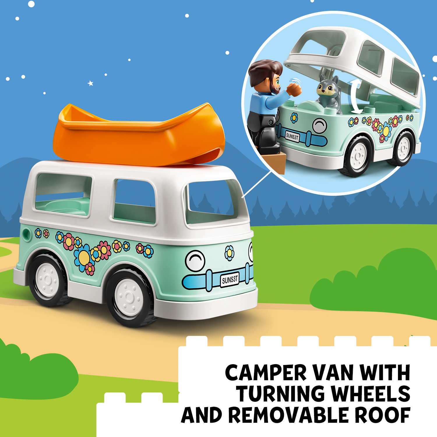 LEGO DUPLO 10946 Chuyến phiêu lưu cắm trại gia đình (30 chi tiết)