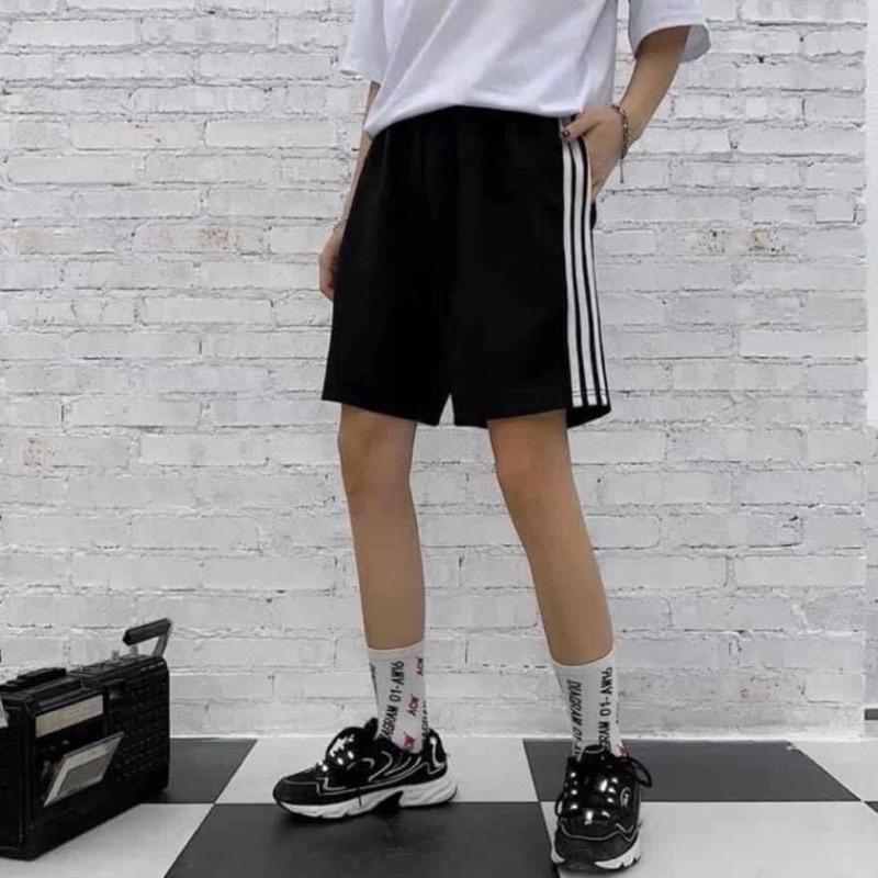 Quần short thun 3 line ️ Nam nữ unisex️ Jaystoree