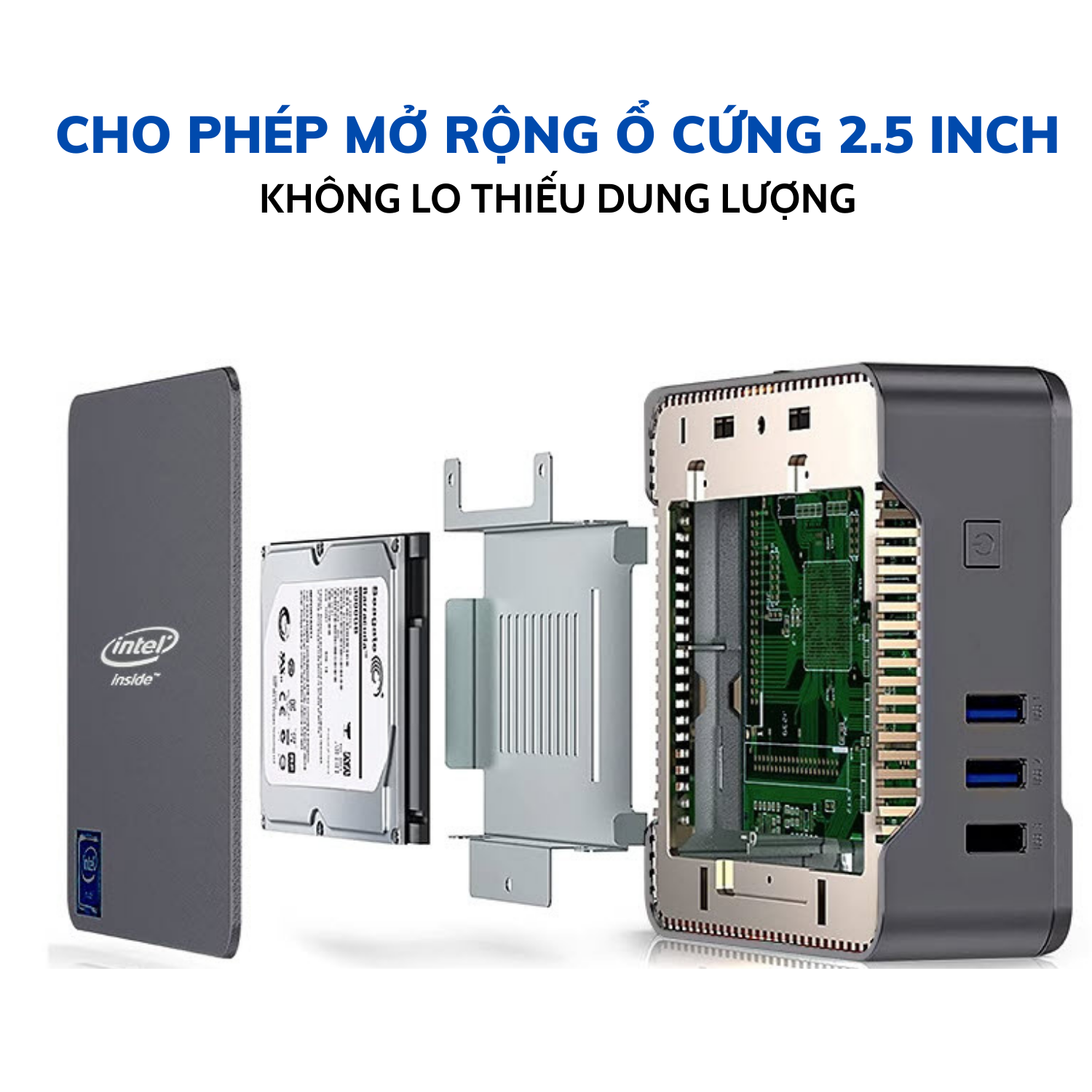 Máy tính để bàn – Máy chủ Server – Mini PC – Intel NUC N100 (Hàng chính hãng)