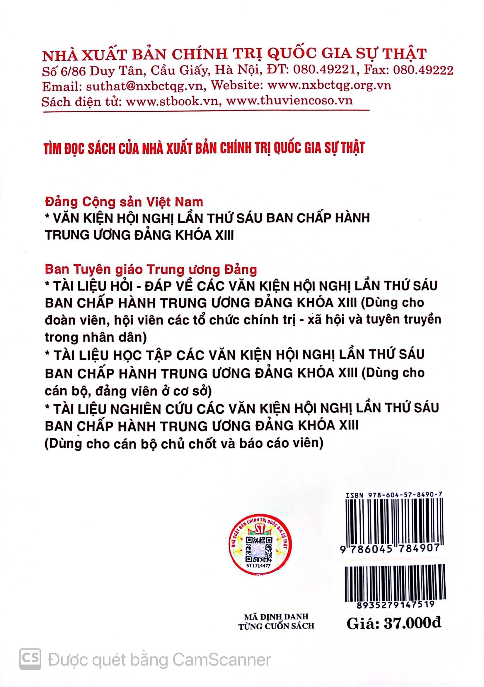 Những nội dung cơ bản và mới trong các Văn Kiện hội nghị lần thứ 6 Ban chấp hành Tung ương Đảng khoá XIII