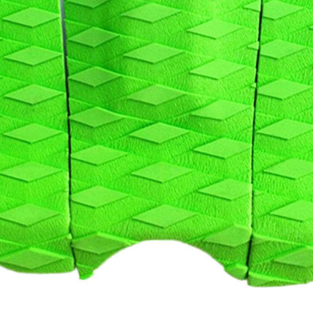 3 Pieces Premium EVA Diamond Patterned Anti-skid Surfing Traction Pad Surfboard Kiteboard Paddleboard Tail Pad Deck Grip