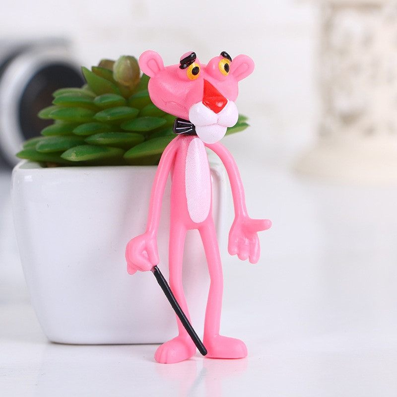 Bộ 4 mô hình đồ chơi báo hồng Pink Panther tinh nghịch BG801