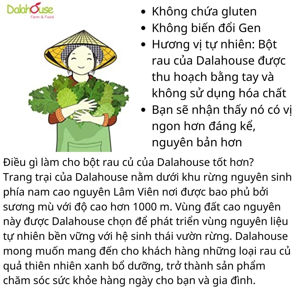 Bột cần tây nguyên chất Dalahouse - Combo 2 hộp 40 lần dùng, tặng kèm chai thủy tinh cao cấp 500ml logo Dalahouse phiên bản giới hạn - Giảm cân, thải độc, giữ dáng, trắng da