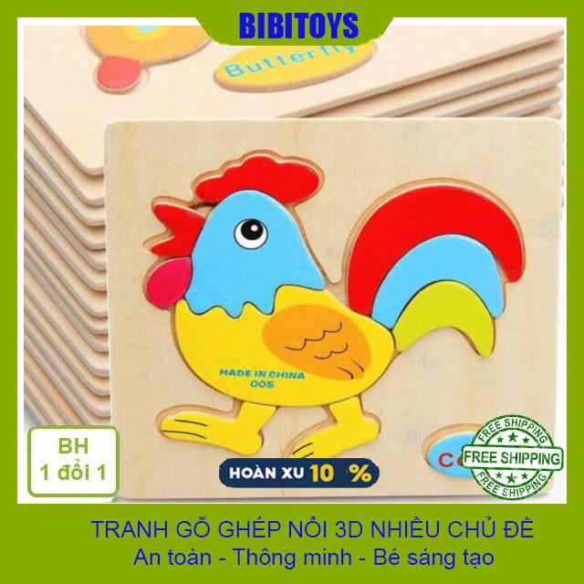 Bảng tranh gỗ ghép Nổi 3D nhiều chủ đề