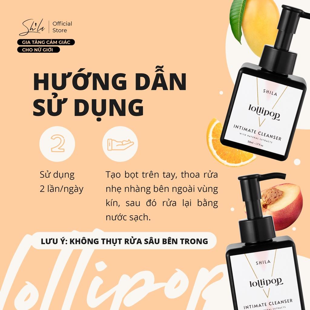 Bộ 3 chăm sóc vùng kín Shila (Shila Intimate Toner Lollipop, Shila Intimate Cleanser Lollipop, Shila Serum Pinky)