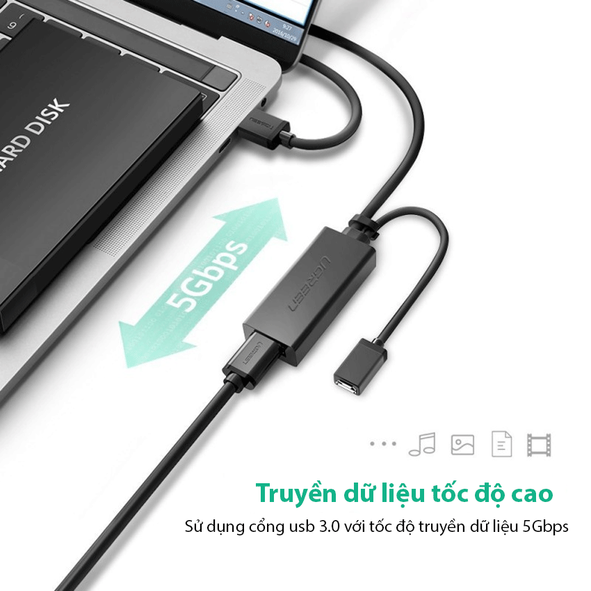 Cáp Nối Dài Ugreen USB 2.0 10326 (30m) - Hàng Chính Hãng