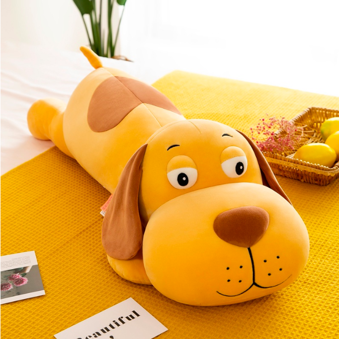 Bộ ba thú nhồi bông mắt lồi cute - Size từ 70cm đến 1m2- Quà tặng gấu bông trâu hồng, chó, khủng long xanh dễ thương - Gối ôm mềm mịn cho bé