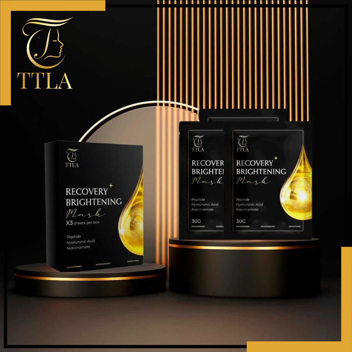 Mặt nạ dưỡng ẩm se khít lỗ chân lông TTLA Recovery Brightening Mask