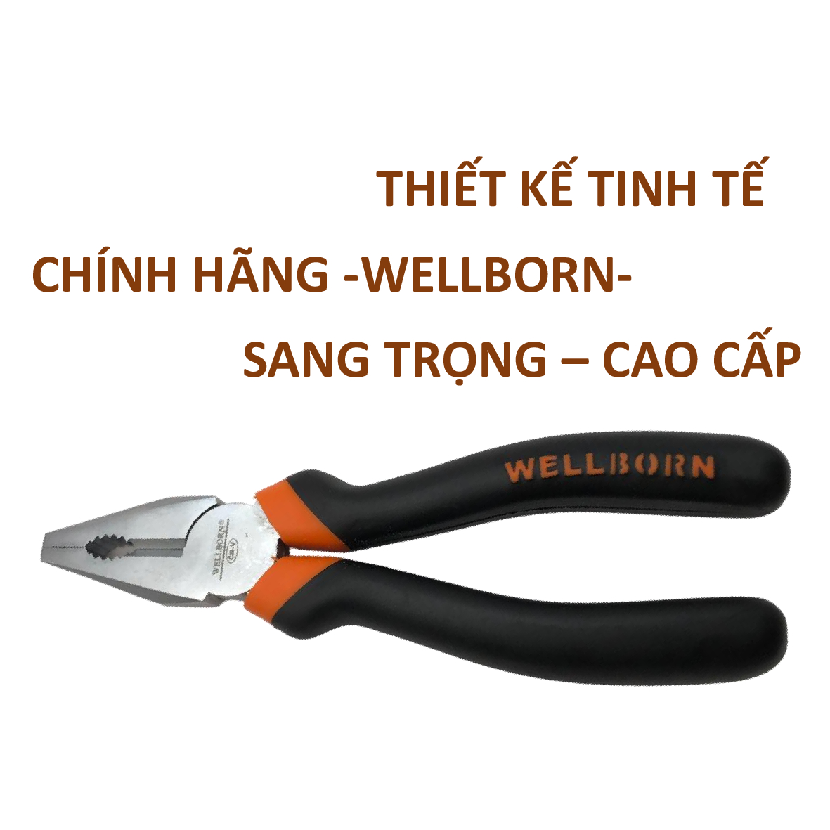 Kìm cắt chéo, kìm cắt được nhiều chất liệu khác nhau như kim loại cứng, nhựa, dây điện,.. kìm có hai kích thước 6 ", 8" , kìm kích thước 8 inch - 200mm