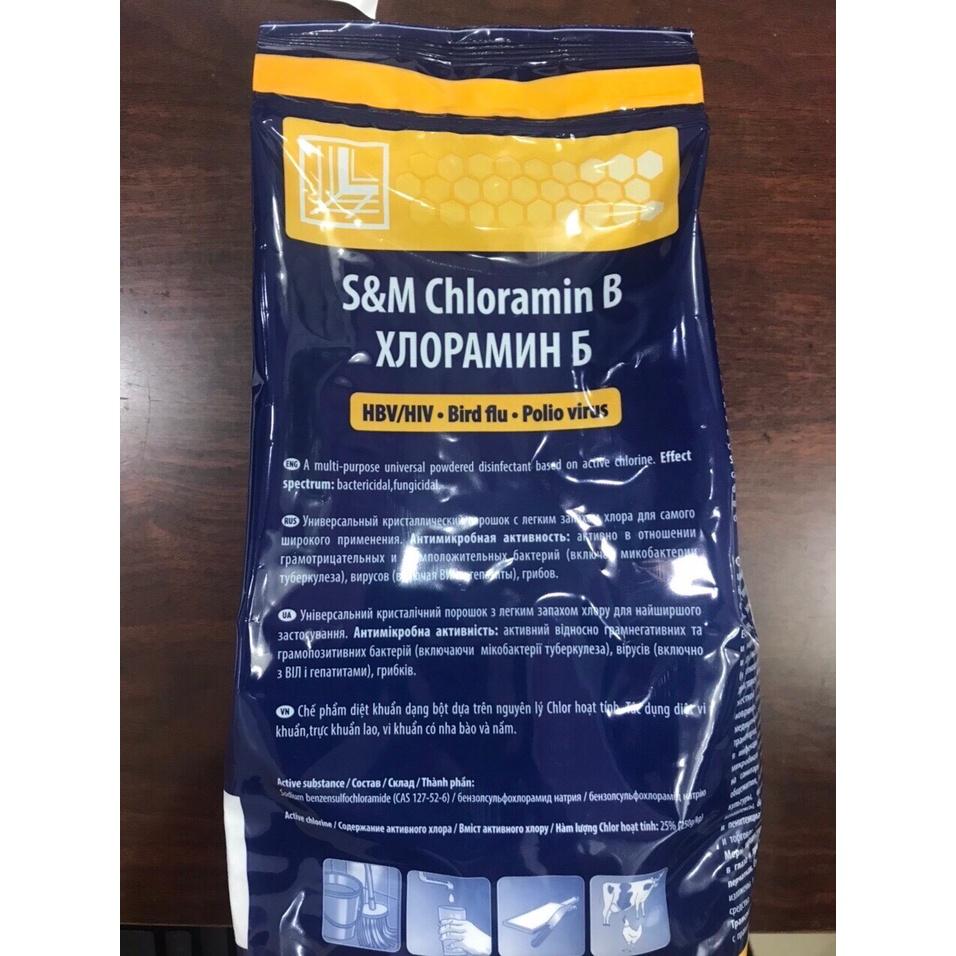 Chất khử khuẩn CLORAMIN B xuất xứ Tiệp Khắc (CH Séc) túi 1 Kg, vệ sinh nhà cửa, phòng chống dịch bệnh.