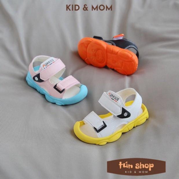 Dép sandal trẻ em chống vấp bé trai bé gái QK Kid mã SD7