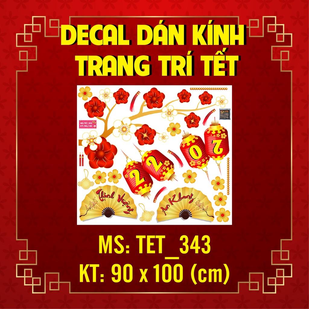 DECAL TRANG TRÍ TẾT NGUYÊN ĐÁN 2022 COMBO SỐ 40
