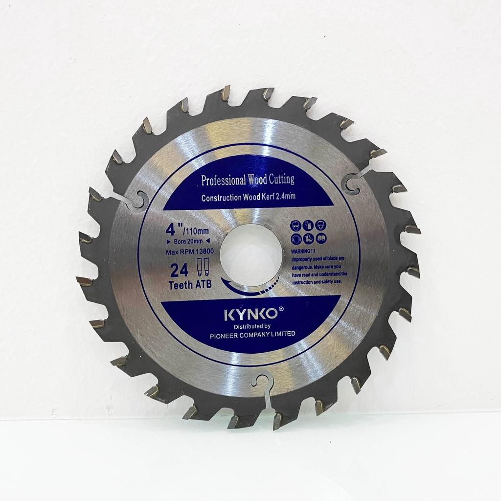 LƯỠI CƯA GỖ TCT 24 RĂNG đường kính phi Ø 110mm KYNKO WYZ110024P