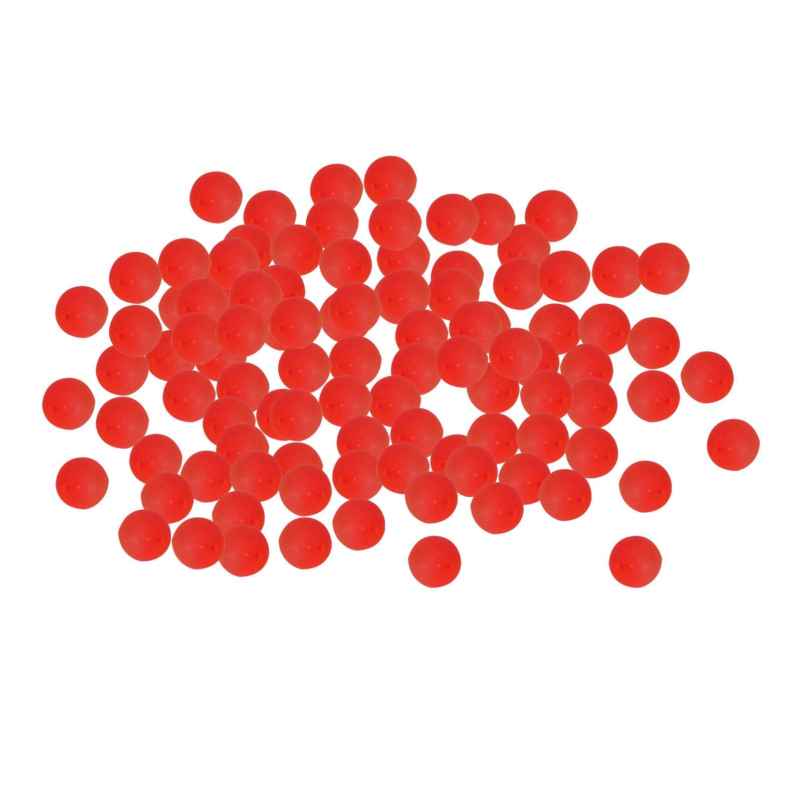 100 Pieces Portable Fishing Indicator Ball Bobber Fishing Tool Bite Red
