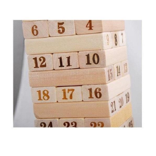 Bộ rút số thông minh 48 thanh loại to - Domino gỗ cho bé