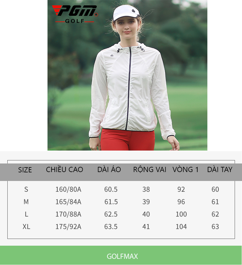 Áo khoác Golf nữ cao cấp YF383