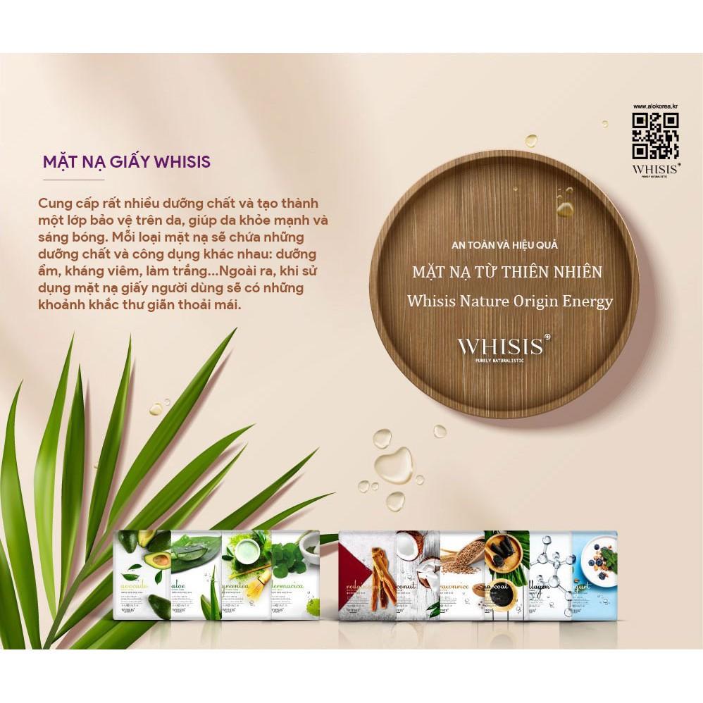 Mặt nạ rau má Whisis Nature Origin Energy Derma cica Sheet Mask