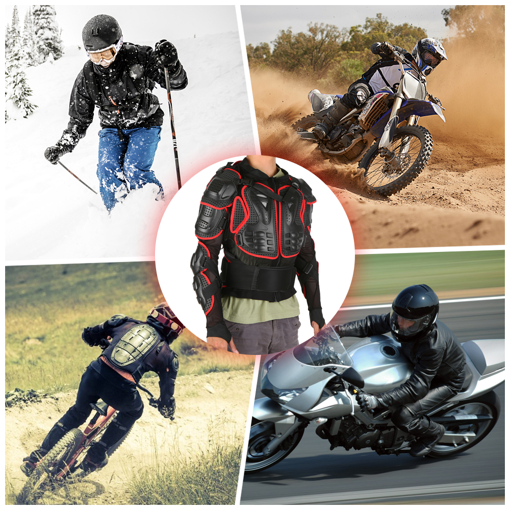 Áo giáp bảo vệ toàn thân tuyệt vời cho lái xe mô tô, đạp xe, trượt băng, đua xe và các môn thể thao khác