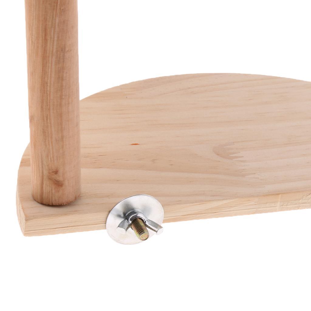 Small Pet Wooden Cage Platform Shelf Semi-circle Board for Hamster Squirrel