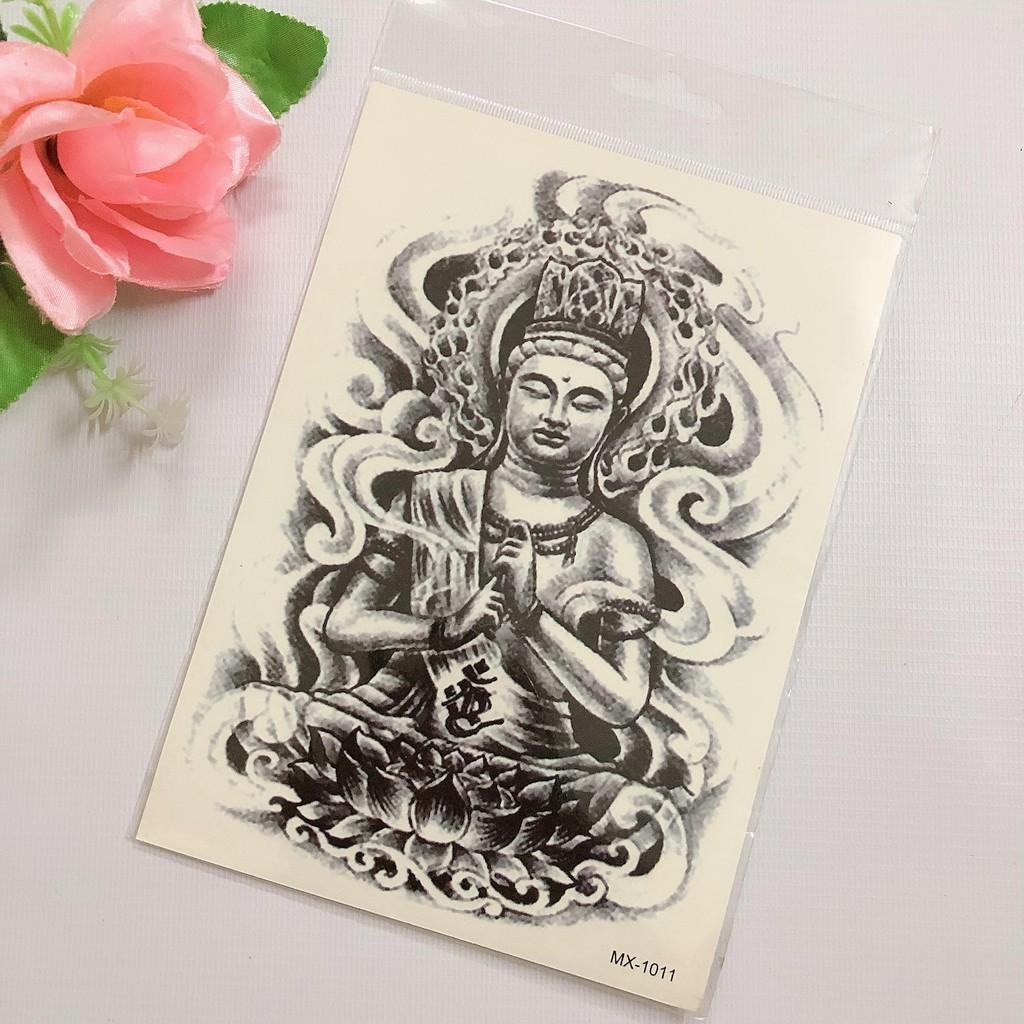 Hình xăm dán bắp tay cao cấp 15x21cm