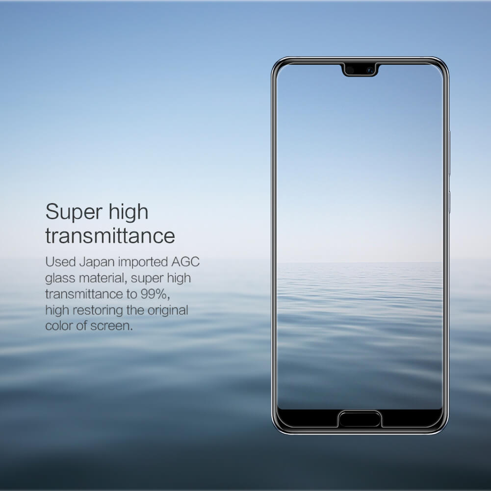 Miếng dán kính cường lực cho Huawei P20 Pro hiệu Nillkin Amazing H (độ cứng 9H, mỏng 0.33mm, chống dầu, hạn chế vân tay) - hàng nhập khẩu