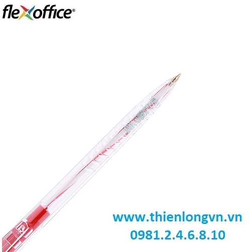 Hộp 20 cây bút bi 0.5mm Flexoffice - FO039 màu đỏ