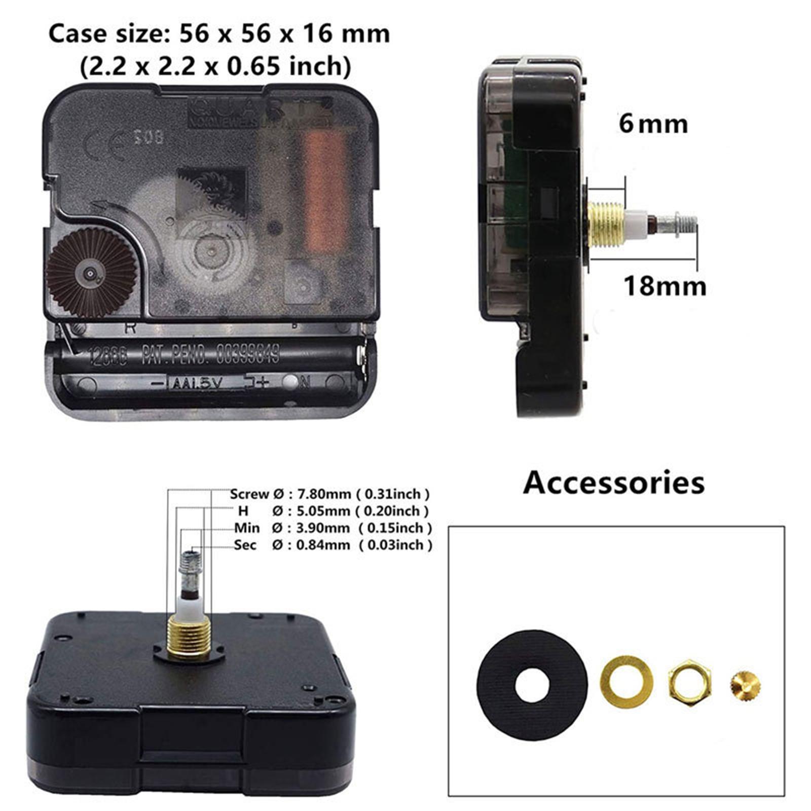 DIY Wall Clock Replacement, Watch Repair Movement ,Clock Movement Parts, Hanging Mechanism Parts for DIY Clock Accessories, Mounting
