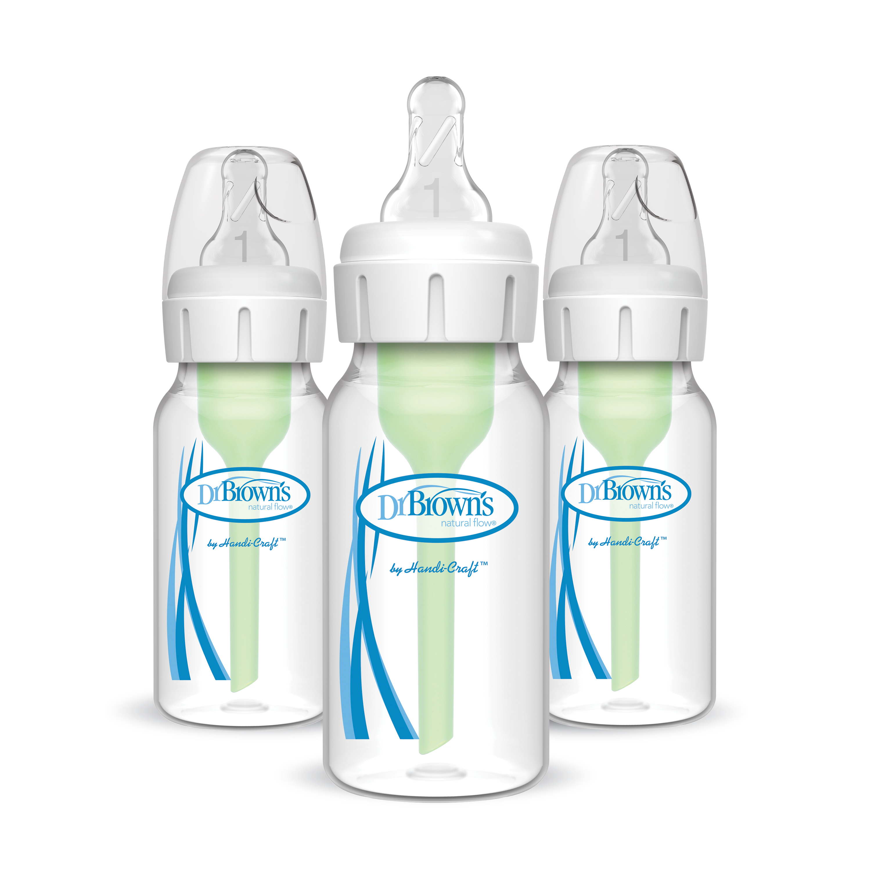 Combo 3 Bình sữa Dr.Brown's cổ thường tùy chọn 120ml nhựa PP